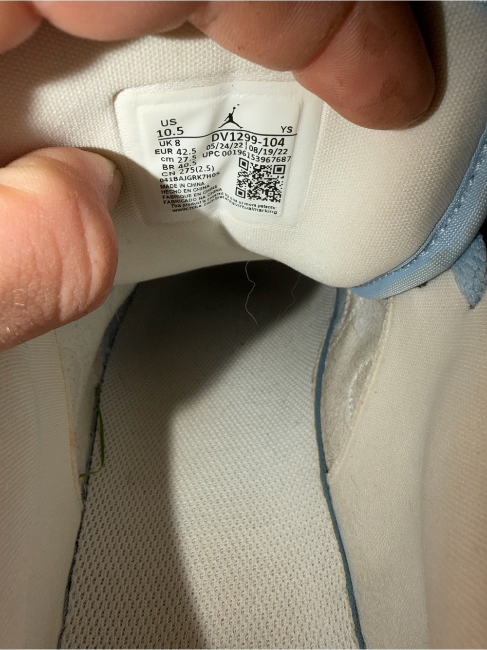 Air Jordan 1 Low SE “Reverse Ice Blue” – Women’s 10.5 - Picture 5 of 8